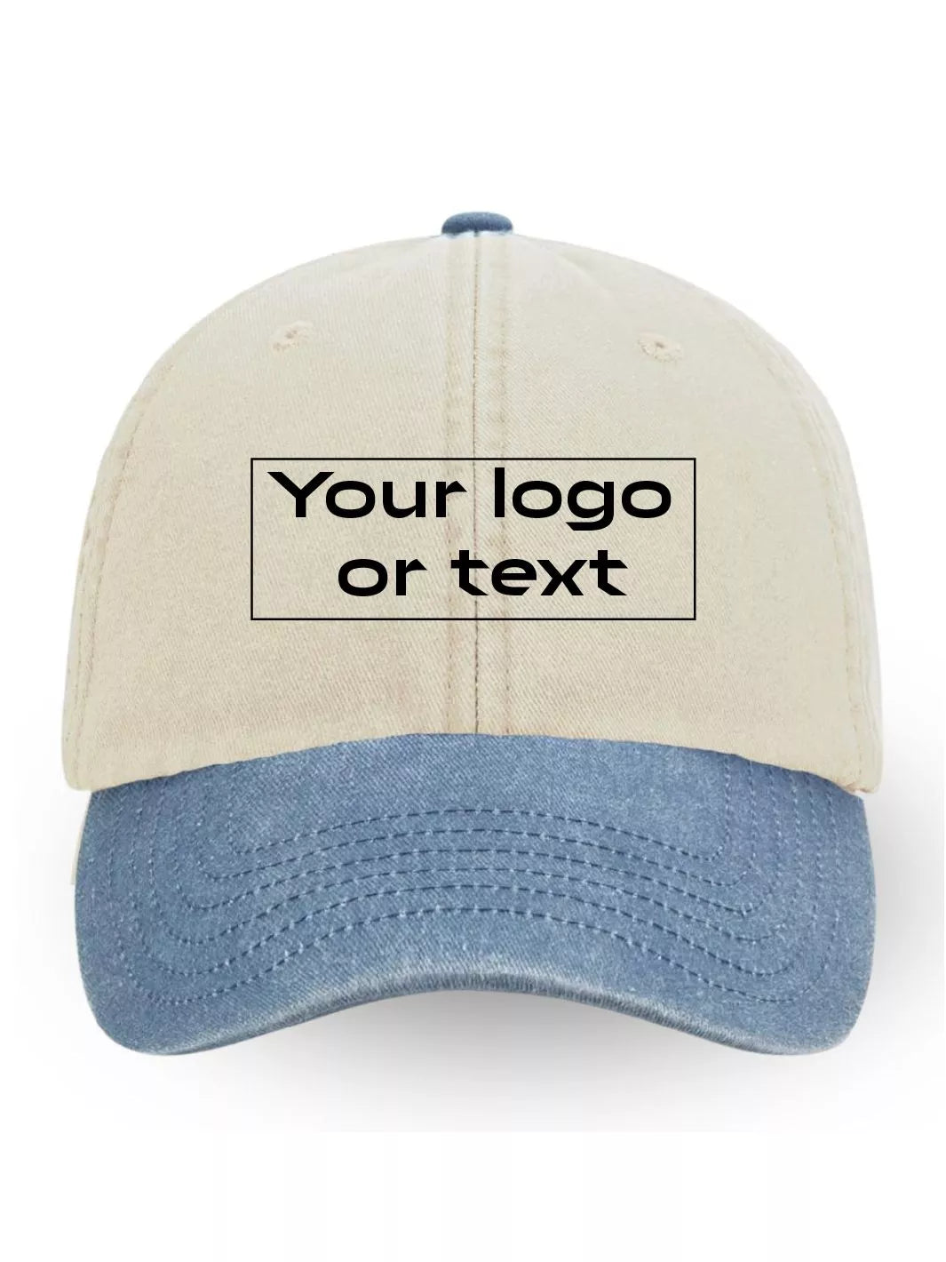 EMBROIDERED CUSTOM TWO-TONE BASEBALL CAP