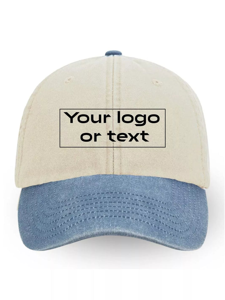 EMBROIDERED CUSTOM TWO-TONE BASEBALL CAP