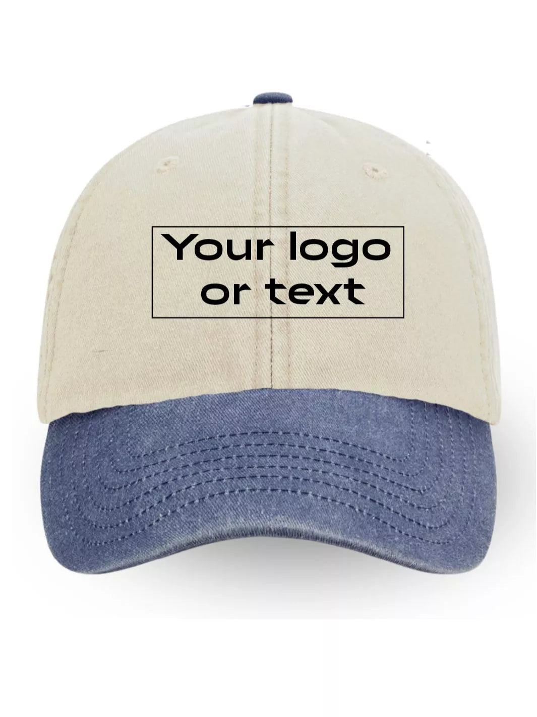 EMBROIDERED CUSTOM TWO-TONE BASEBALL CAP