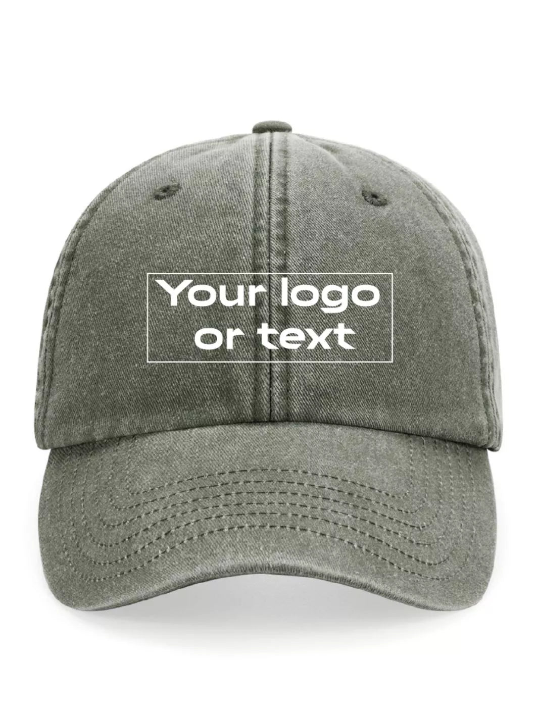 custom embroidered washed out baseball cap