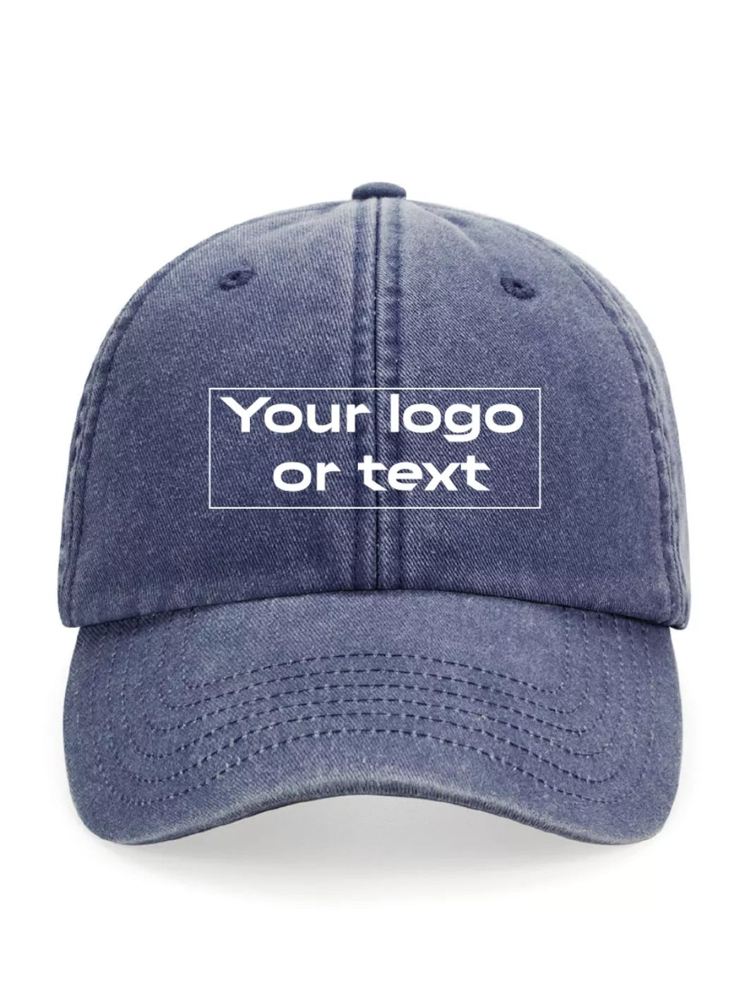 custom embroidered washed out baseball cap