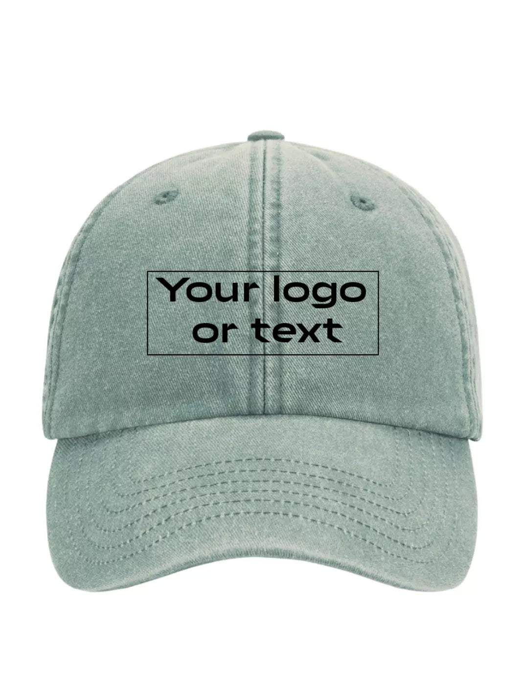 custom embroidered washed out baseball cap