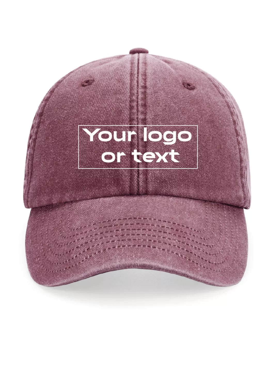 custom embroidered washed out baseball cap