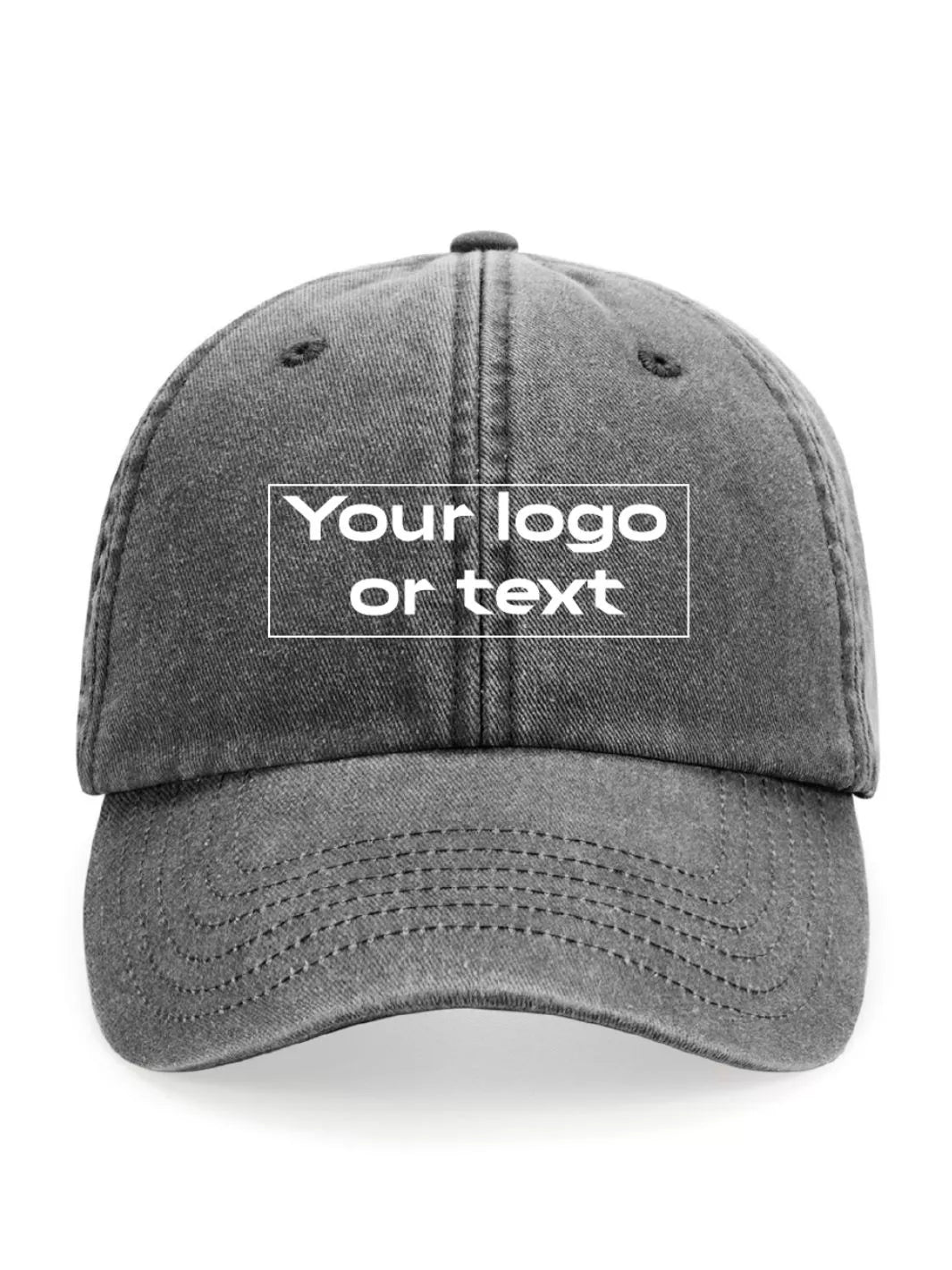 custom embroidered washed out baseball cap