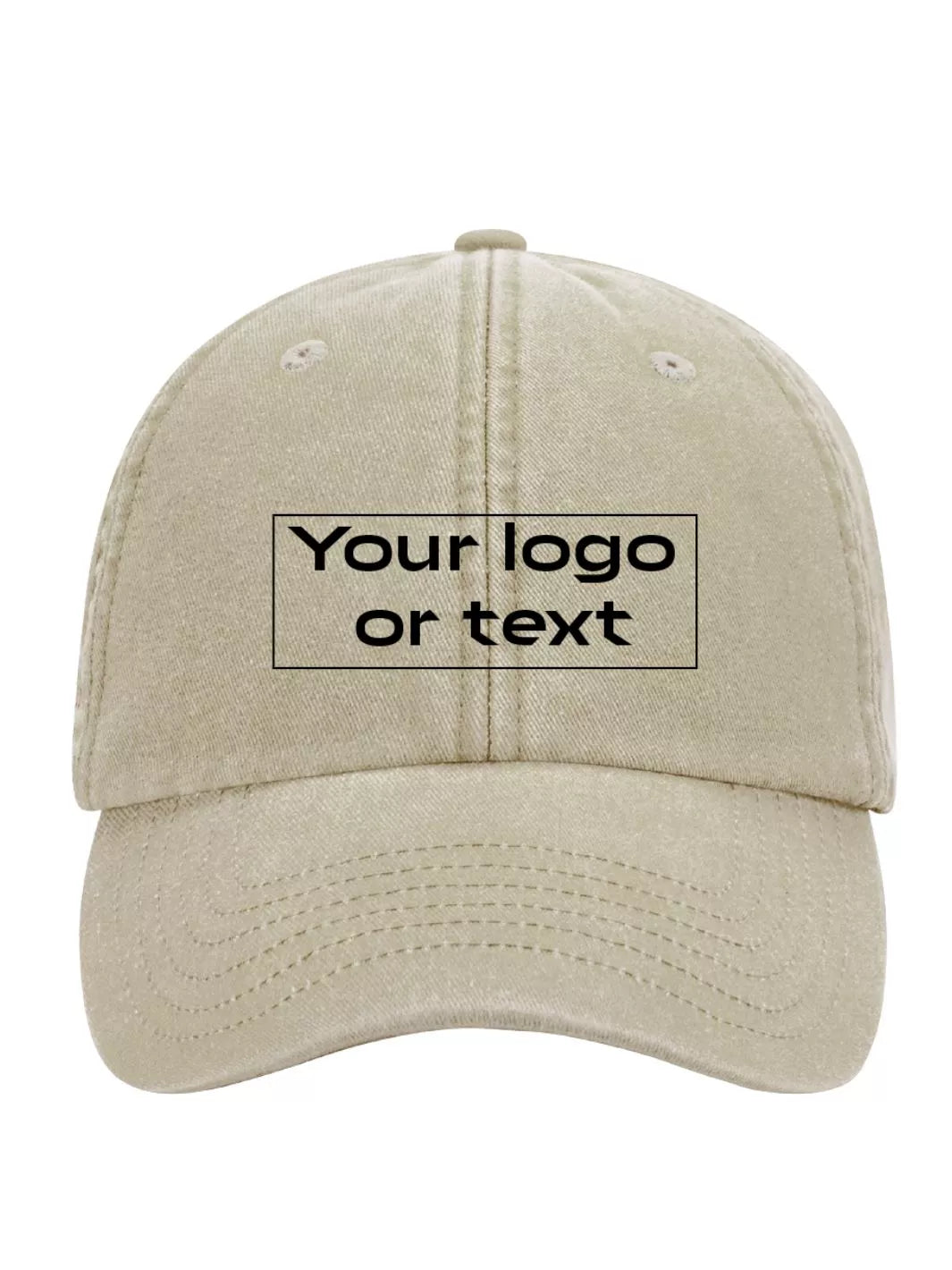 custom embroidered washed out baseball cap