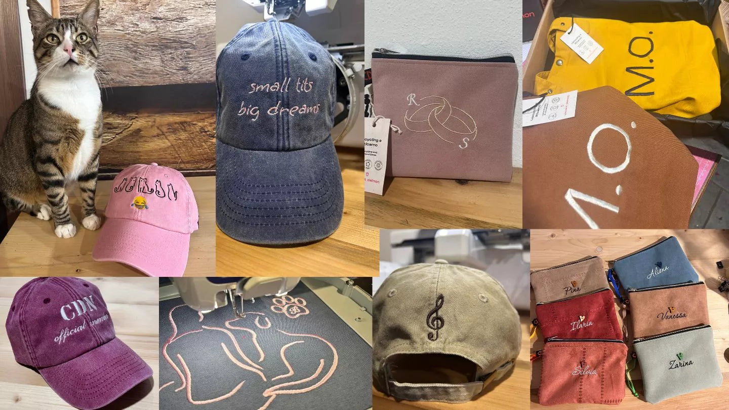 customised items with embroidery