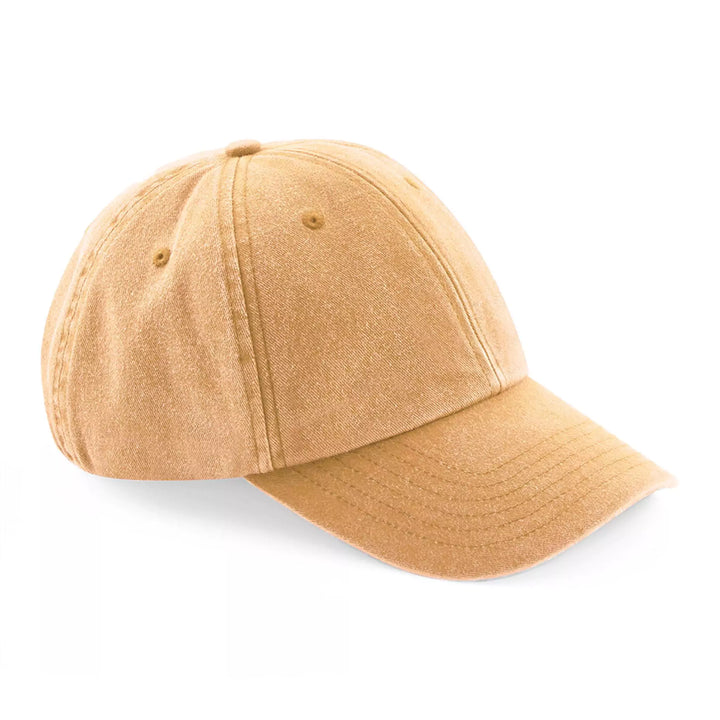 unisex ochre washed out baseball cap