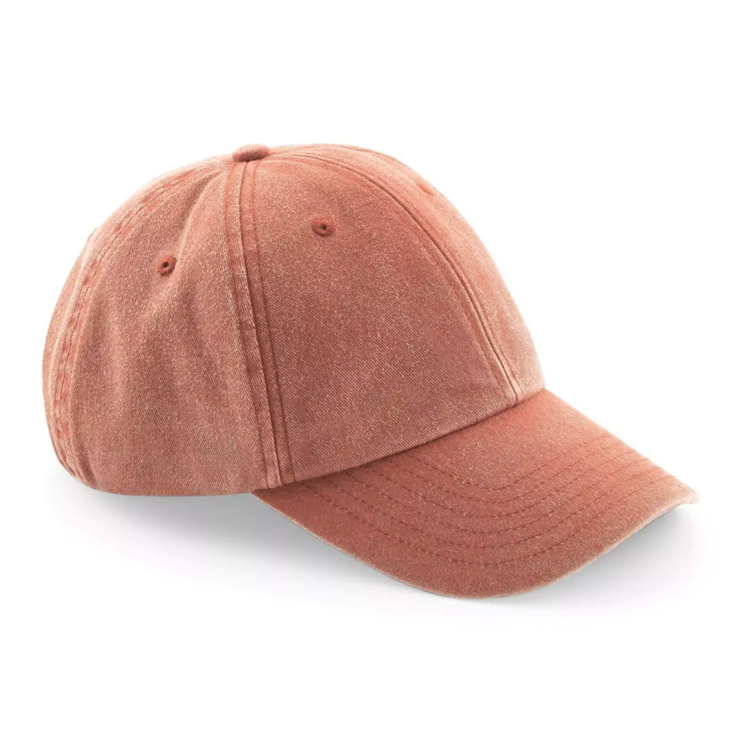 unisex orange washed out baseball cap