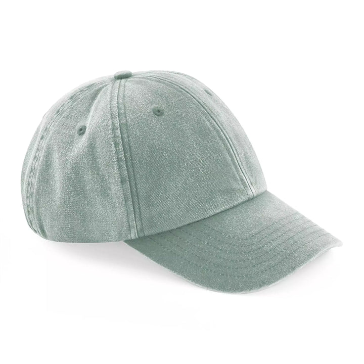 unisex jade green washed out baseball cap