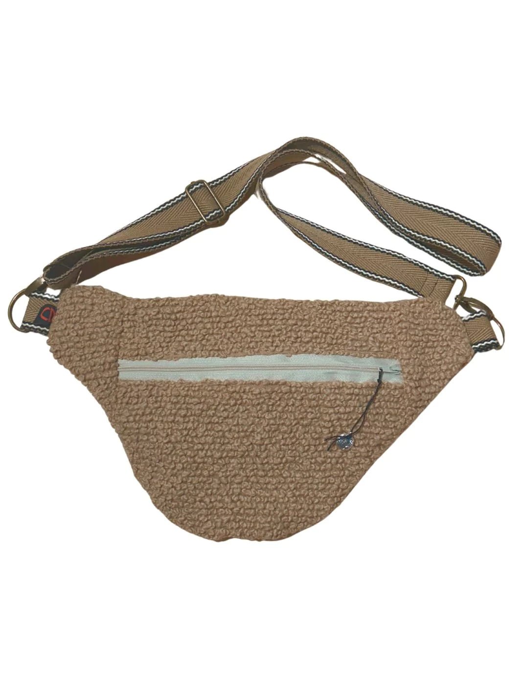 teddy desert sand woman pouch