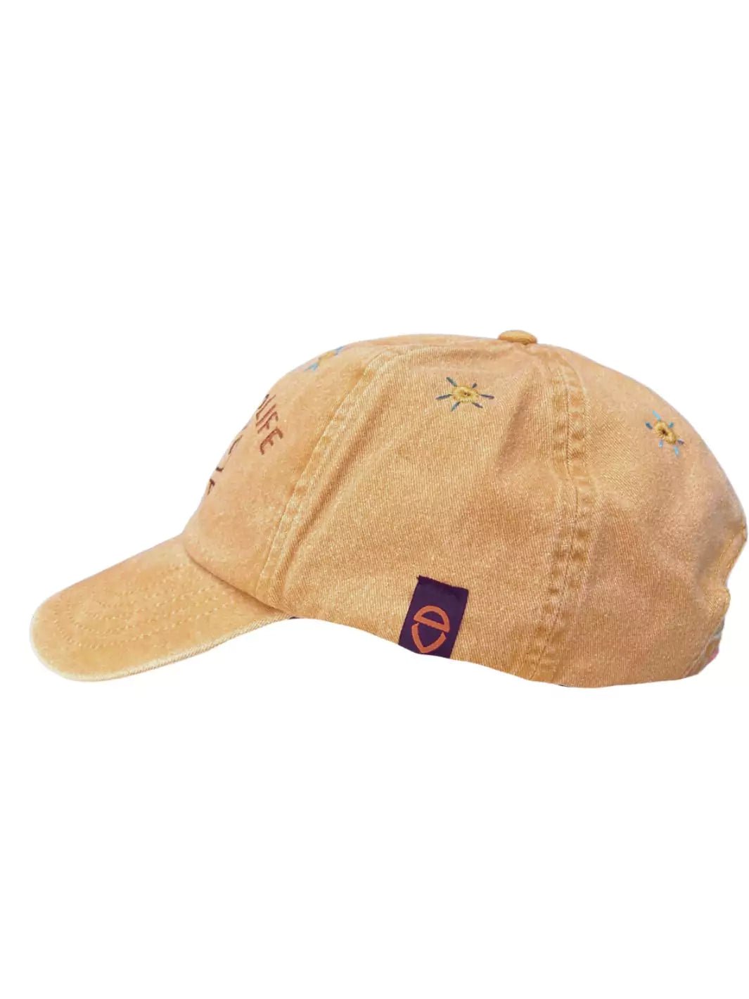 embroidered ochre baseball cap van life