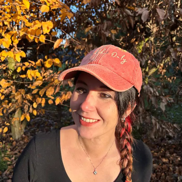 embroidered washed out baseball cap