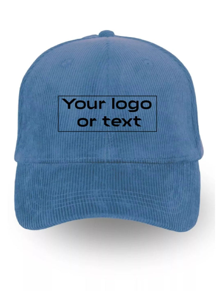 embroidered custom courdory baseball cap