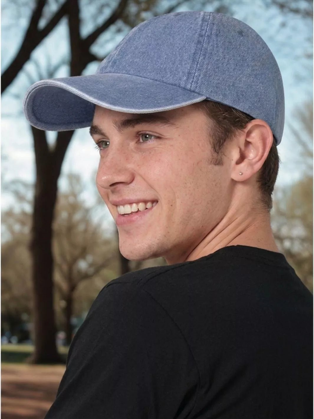 Personalized Embroidered Denim Ball Cap