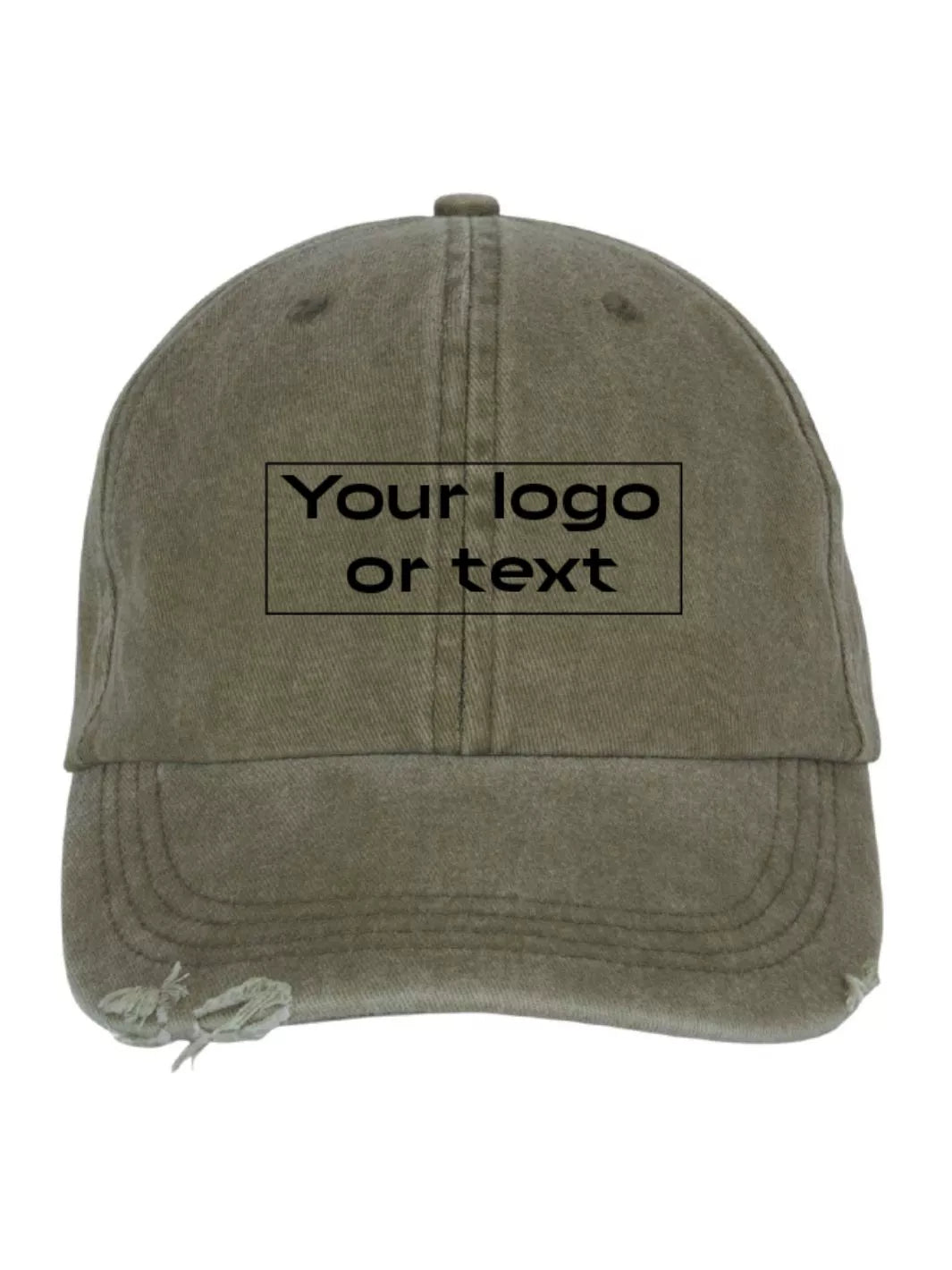 embroidered custom distressed washed out baseball cap