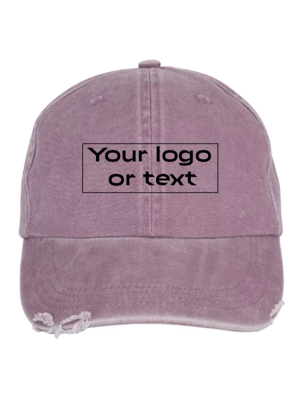 embroidered custom distressed washed out baseball cap
