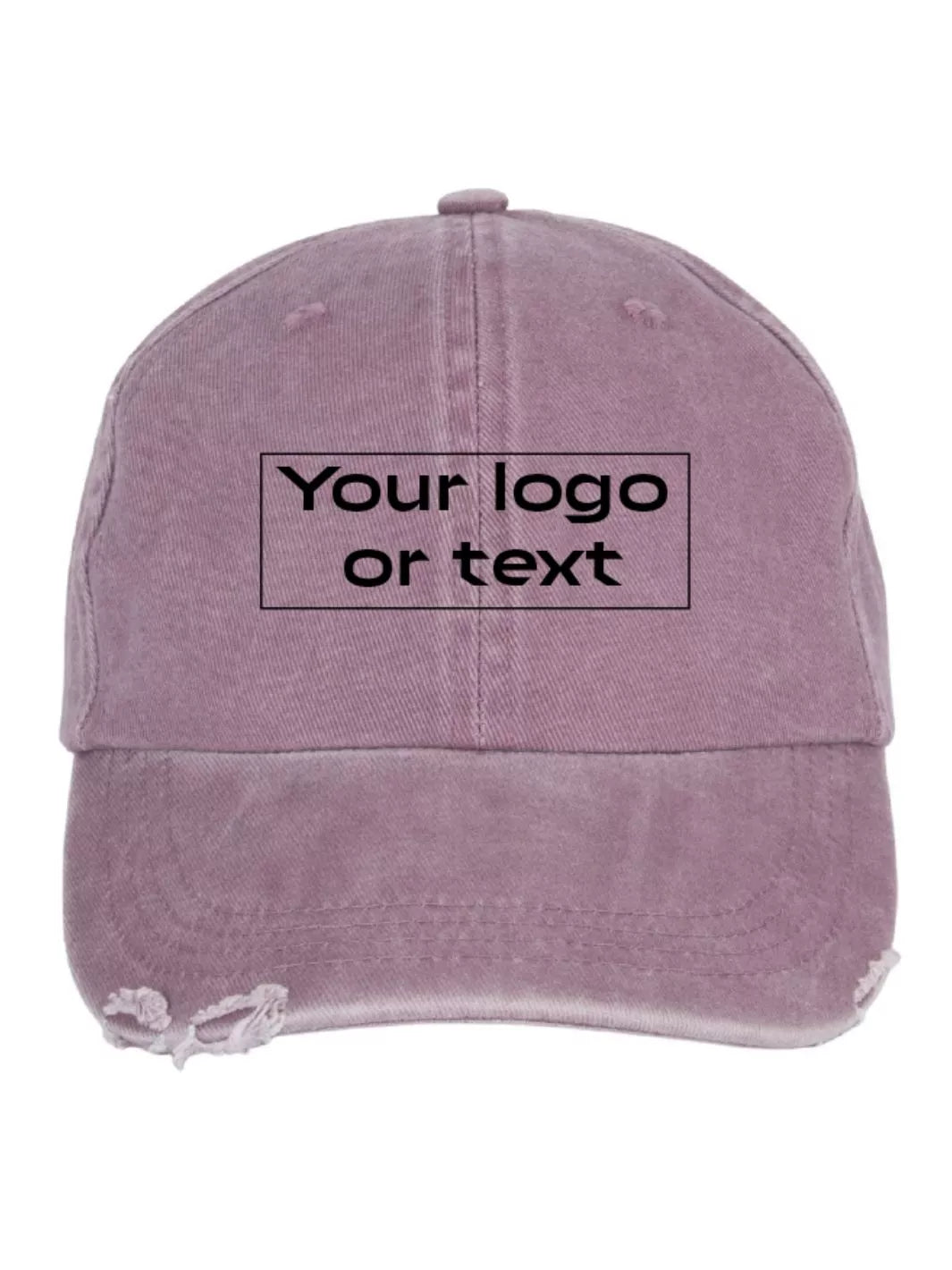 embroidered custom distressed washed out baseball cap