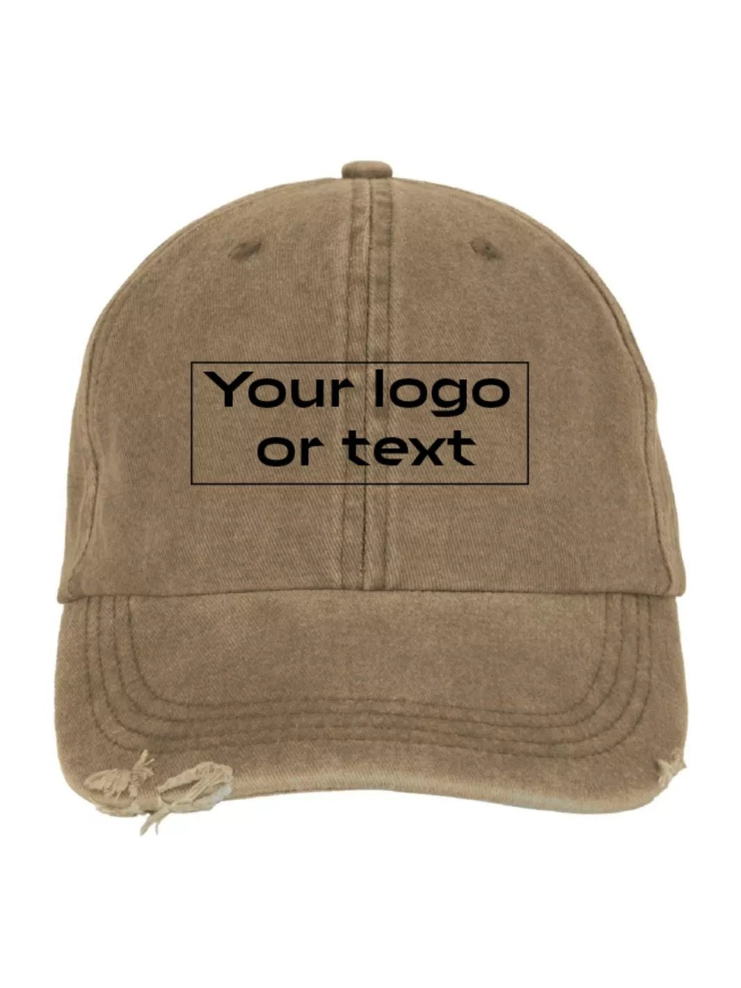 embroidered custom distressed washed out baseball cap