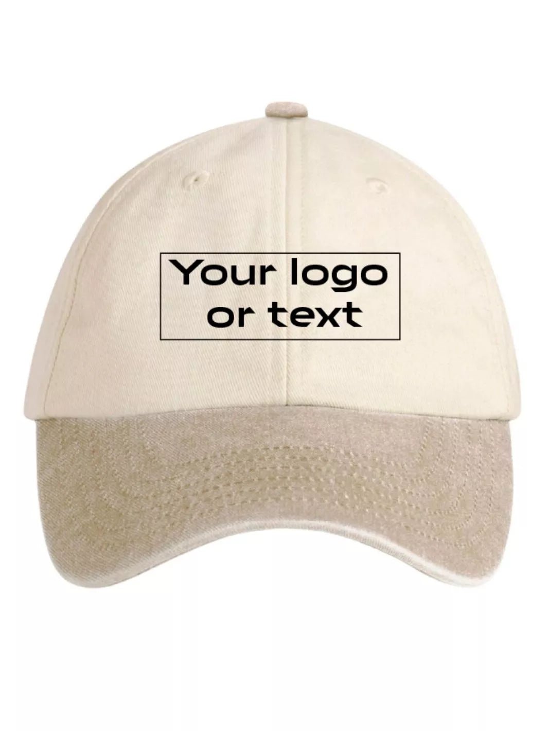 embroidered custom two tone baseball cap