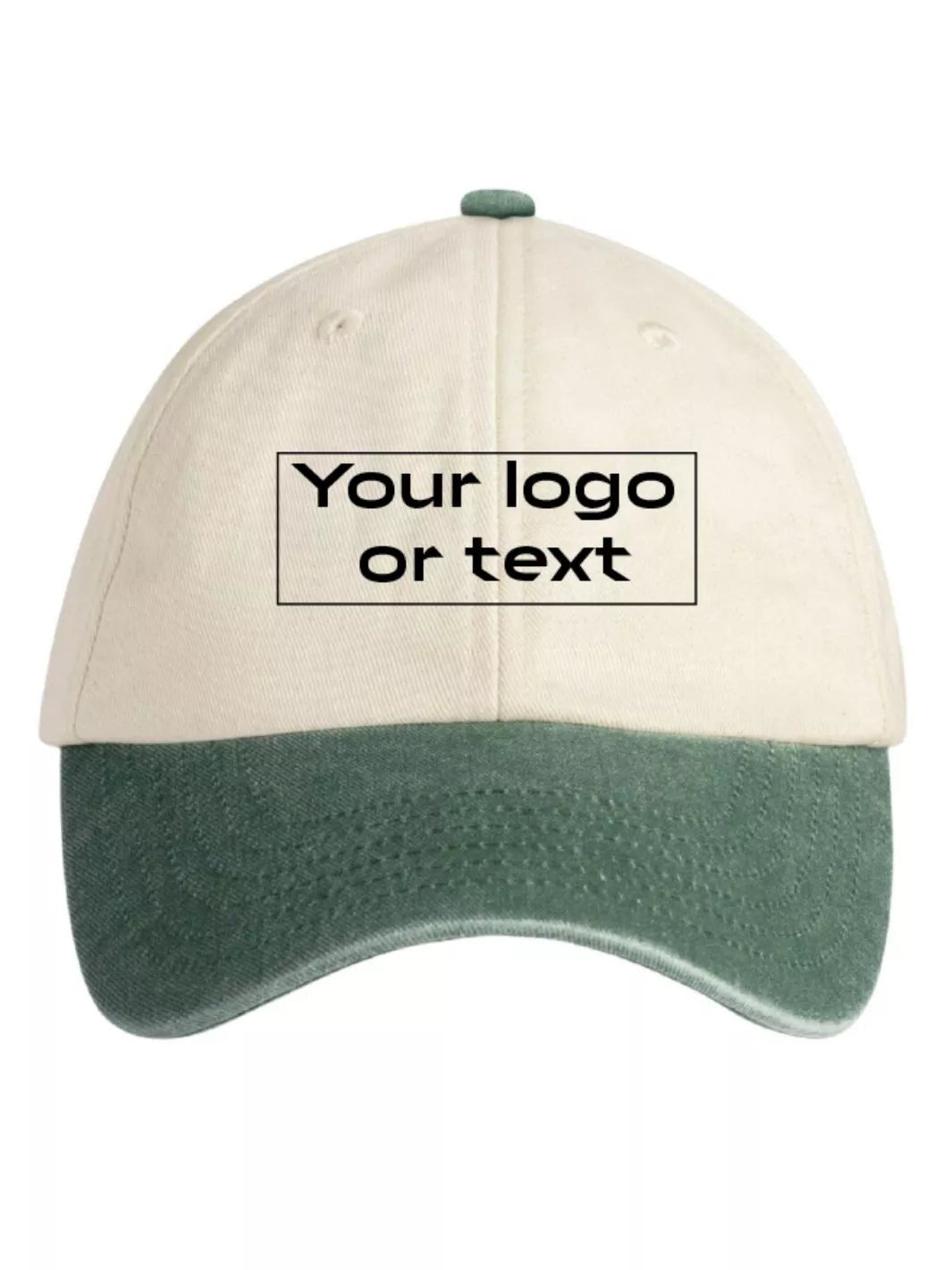 embroidered custom two tone baseball cap