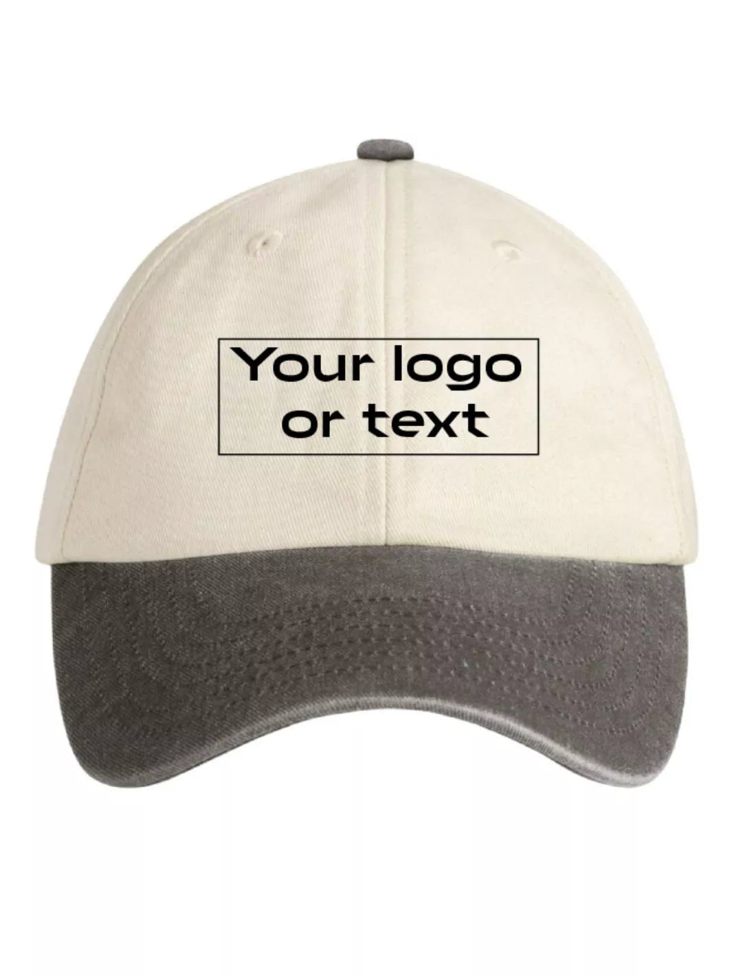 embroidered custom two tone baseball cap