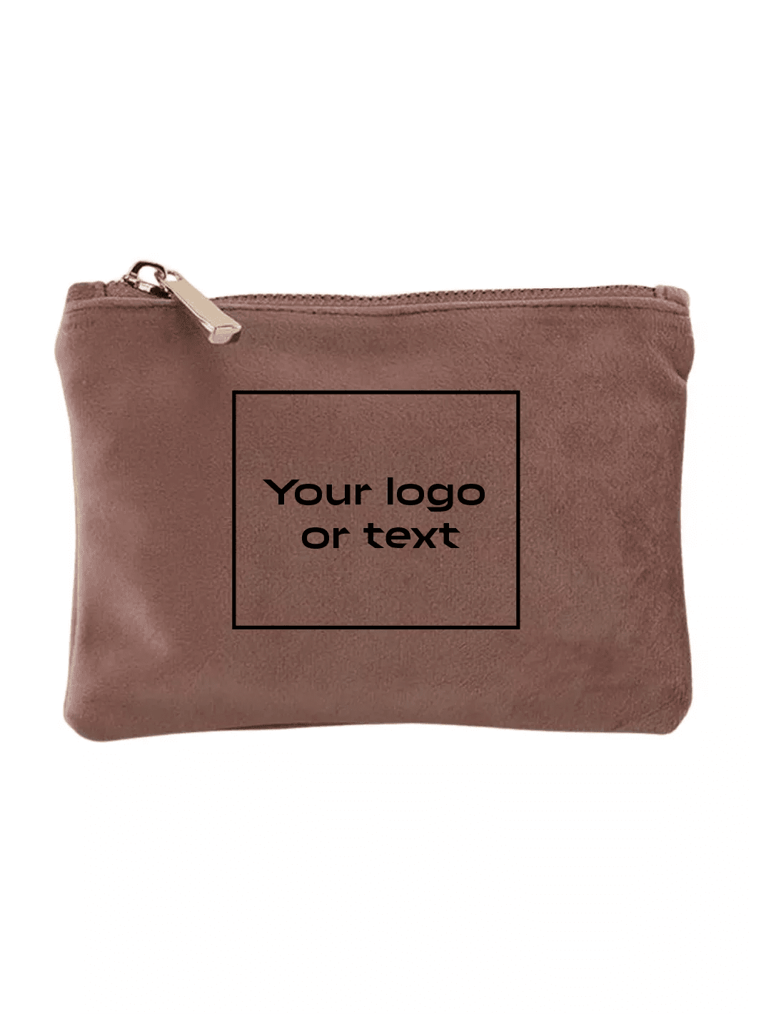 embroidered custom velvet pouch