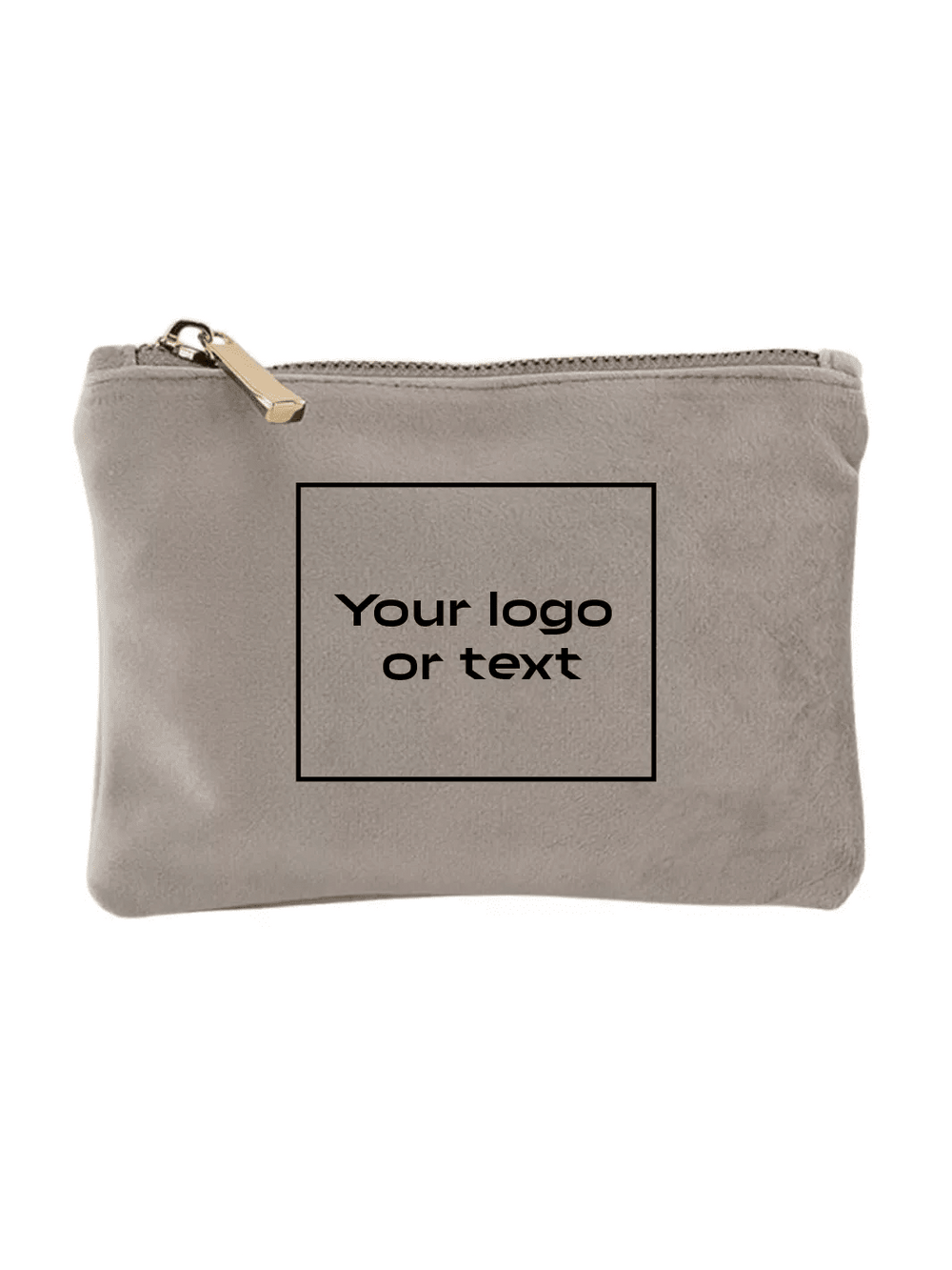 embroidered custom velvet pouch