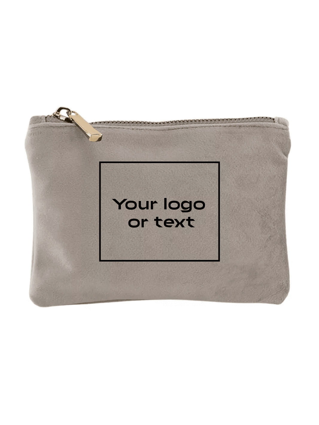 embroidered custom velvet pouch