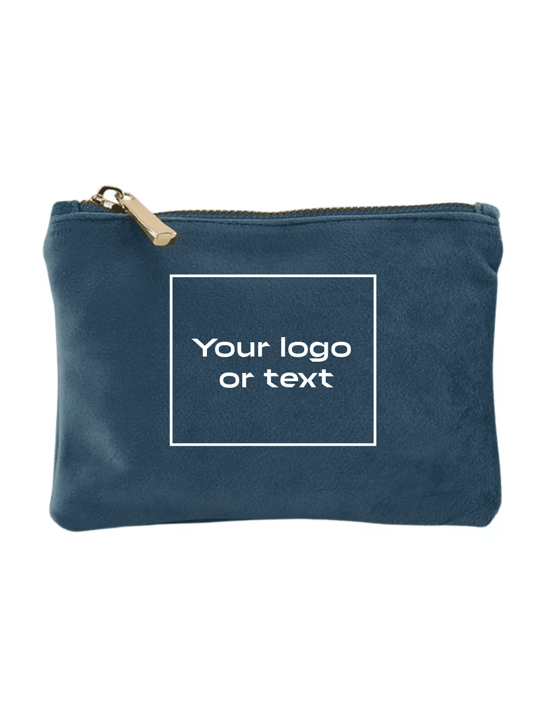 embroidered custom velvet pouch