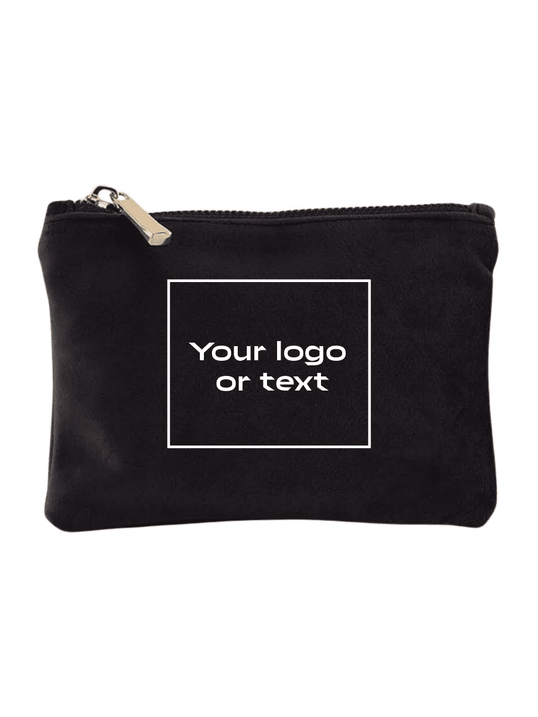 embroidered custom velvet pouch