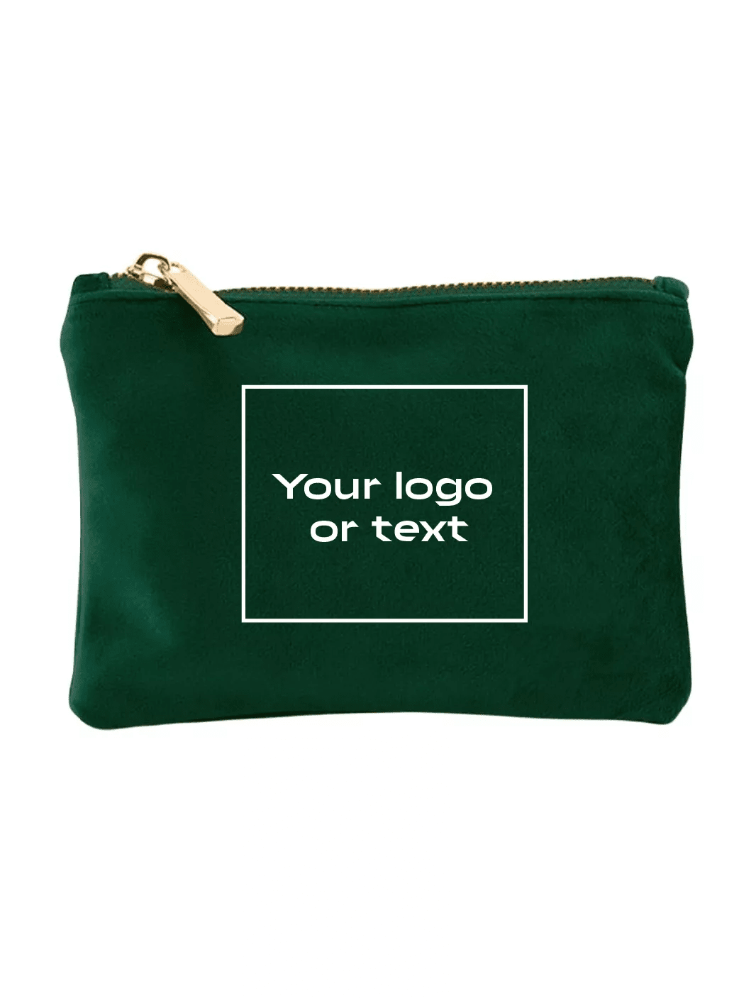 embroidered custom velvet pouch