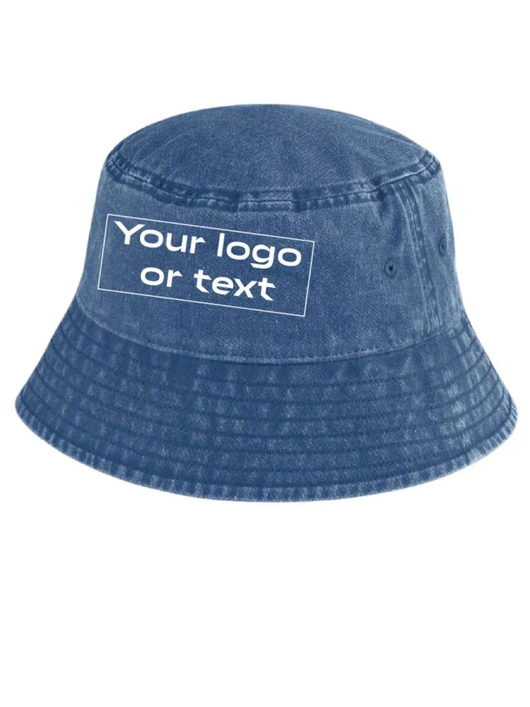 embroidered custom washed out bucket hat