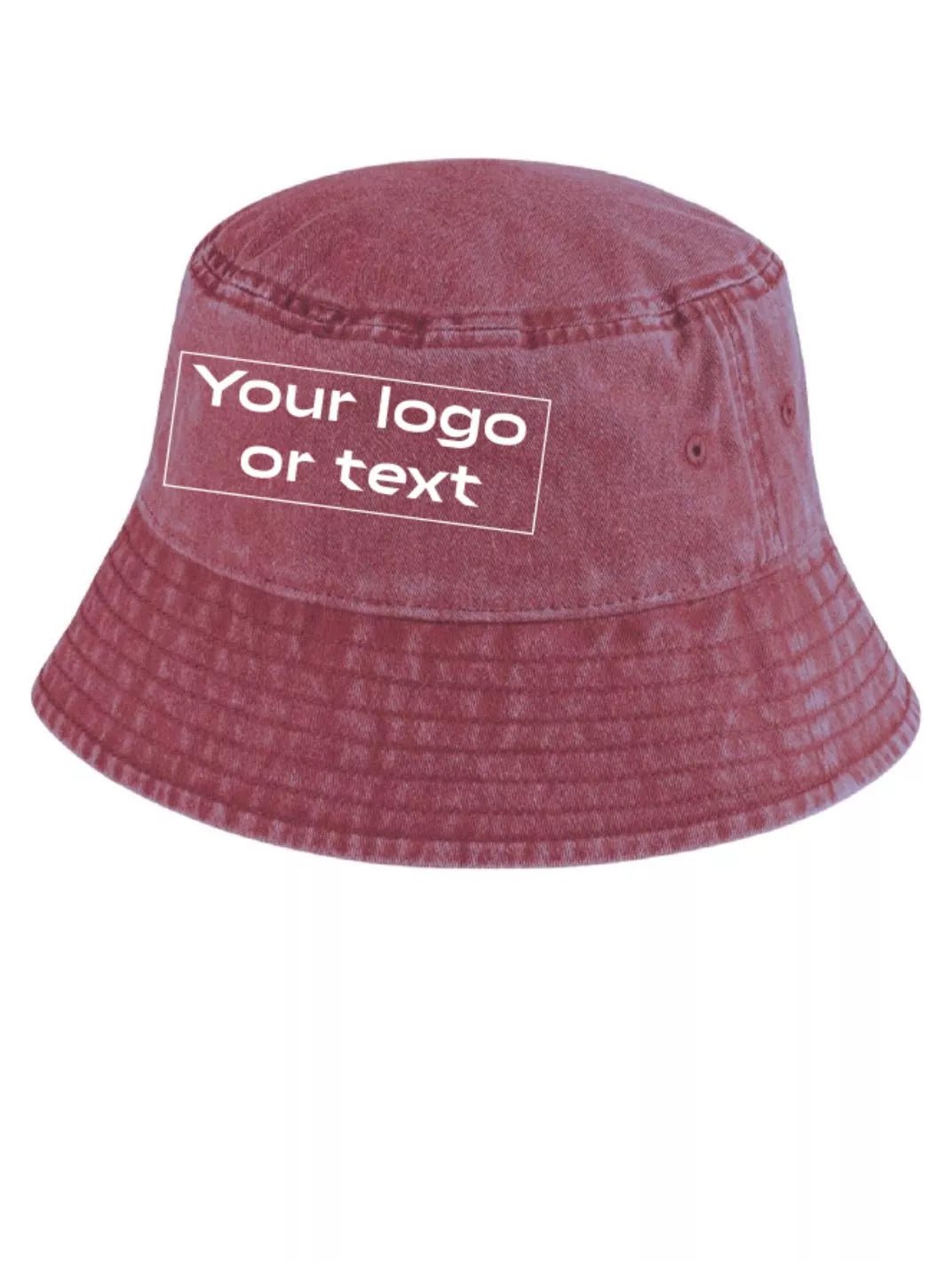 embroidered custom washed out bucket hat