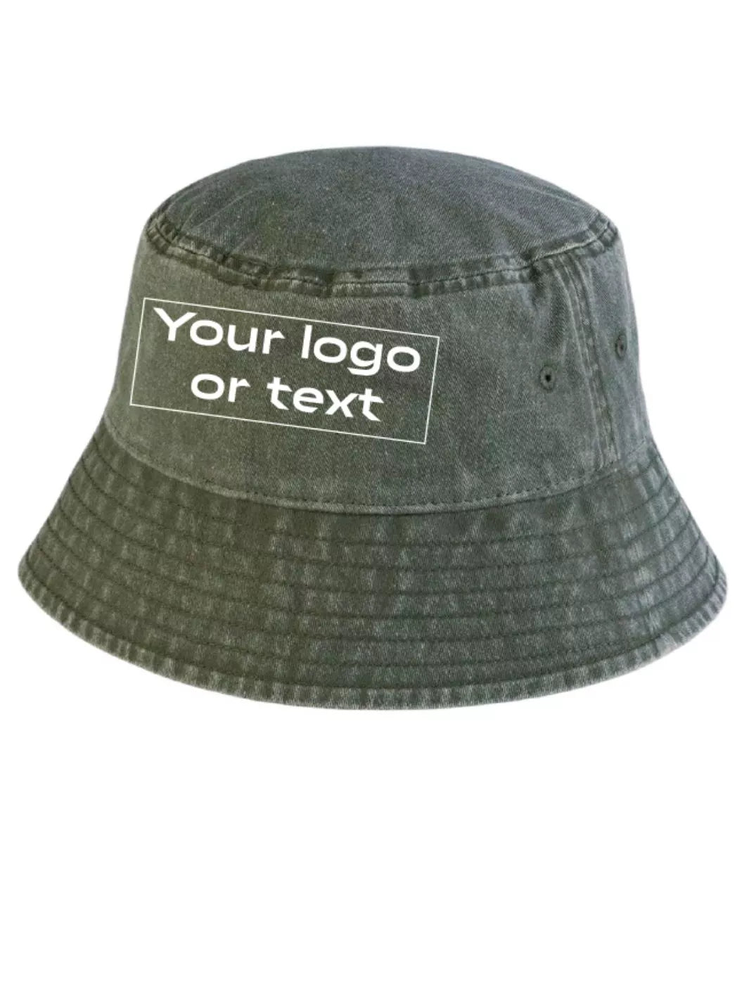 embroidered custom washed out bucket hat