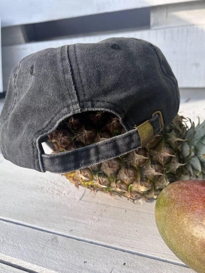 Embroidered Distressed Baseball Cap Watermelon