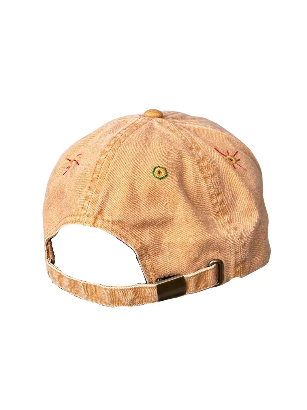 embroidered washed out ochre dreamer baseball cap