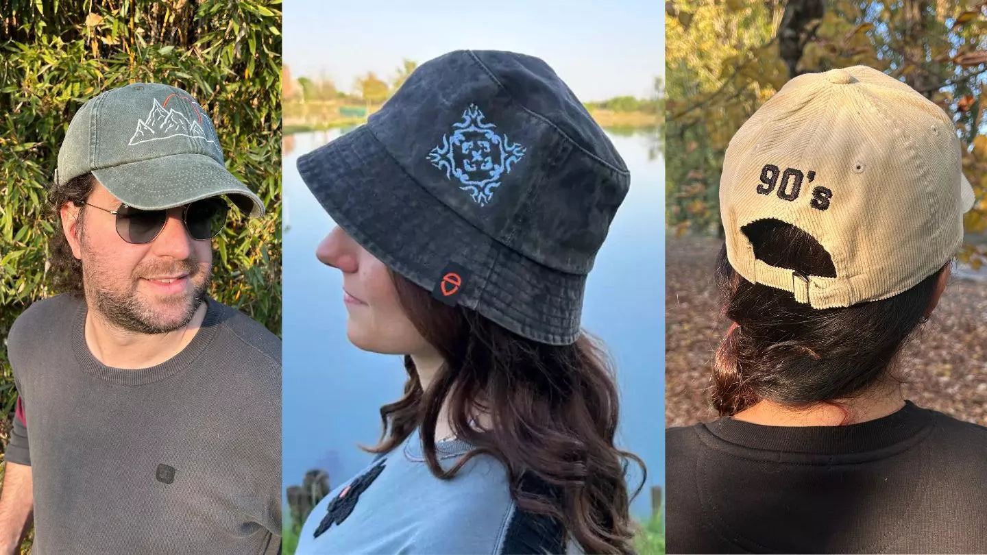 embroidered headwear vincent daimon