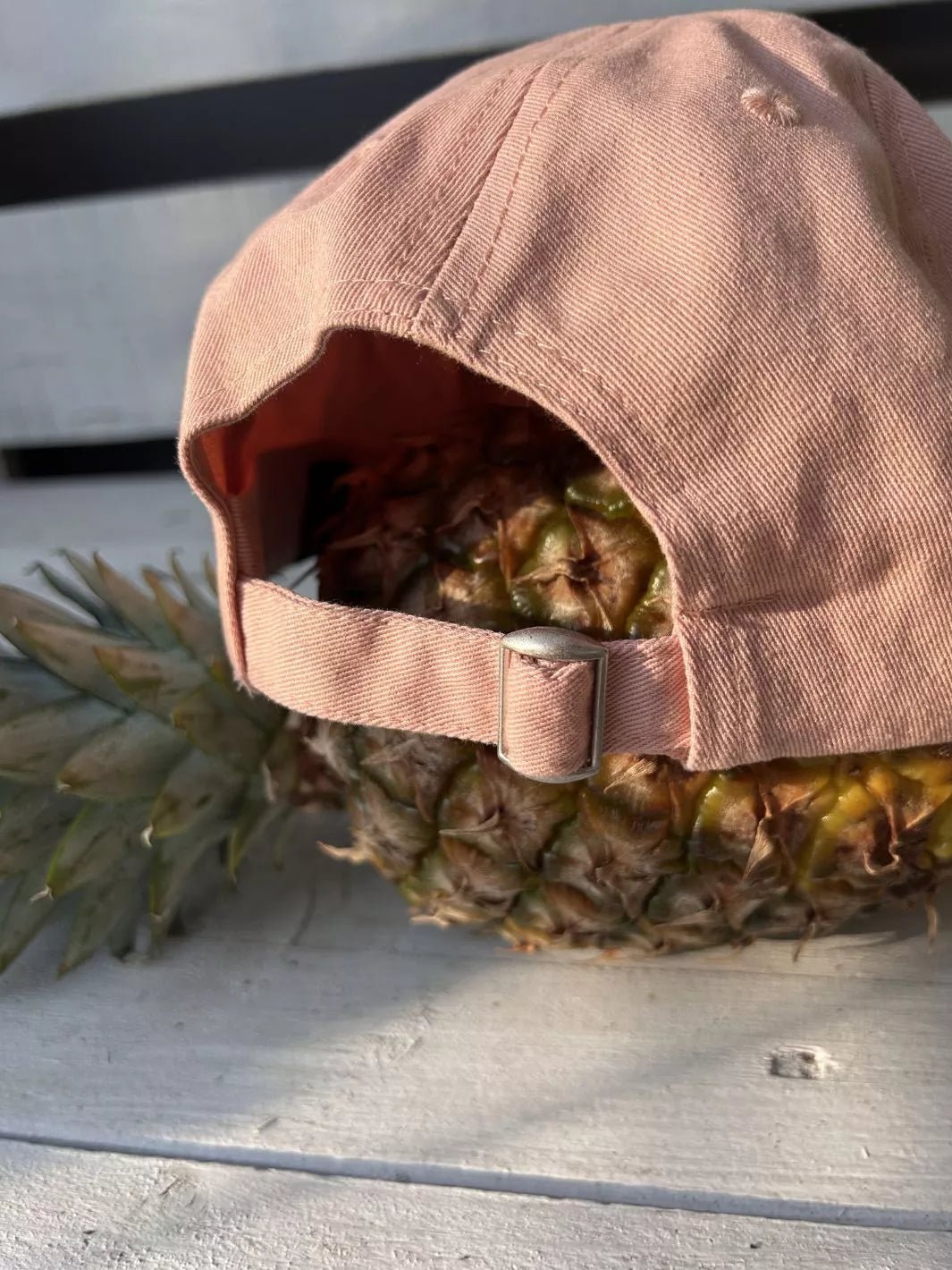 Embroidered Pastel Baseball Cap Peach