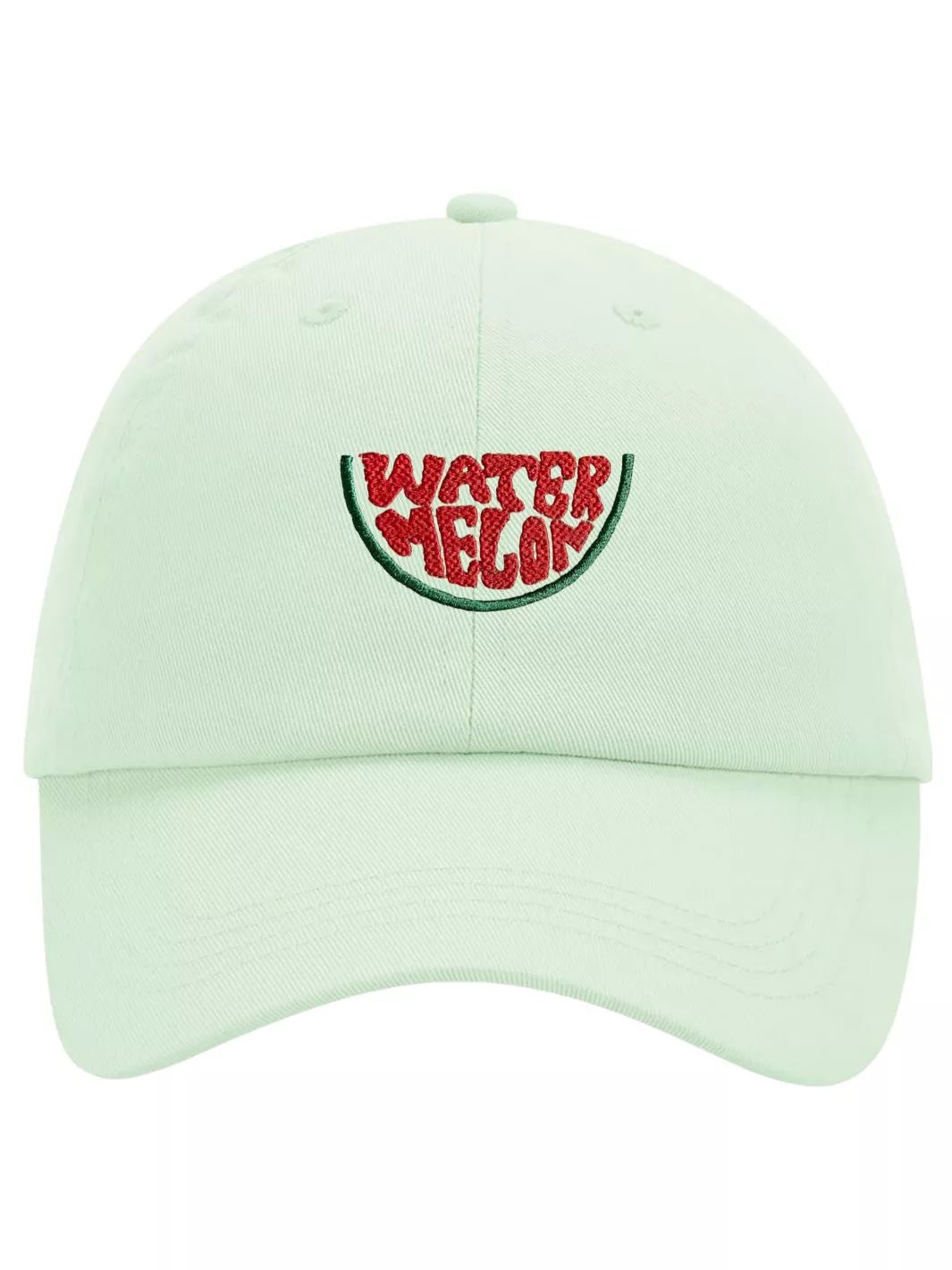 Embroidered Pastel Baseball Cap Water Melon