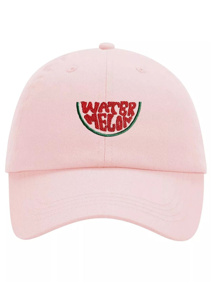 Embroidered Pastel Baseball Cap Water Melon