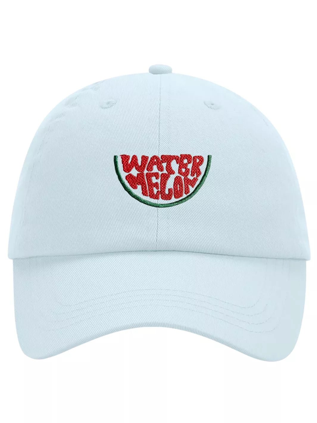 Embroidered Pastel Baseball Cap Water Melon