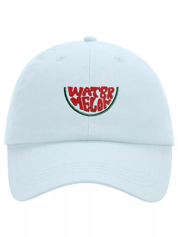 Embroidered Pastel Baseball Cap Water Melon