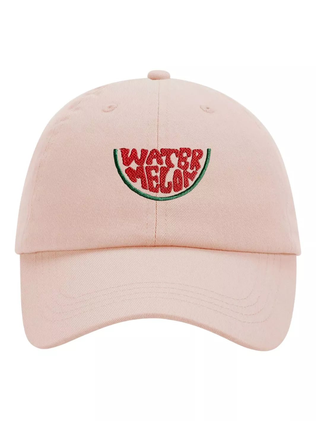 Embroidered Pastel Baseball Cap Water Melon
