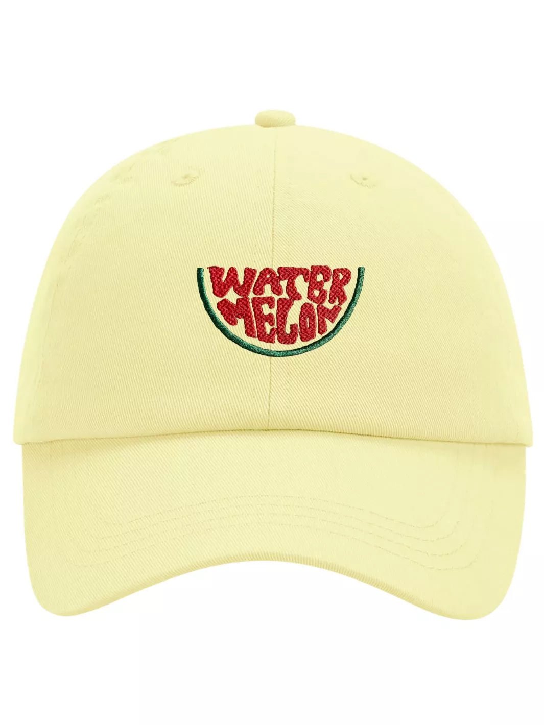 Embroidered Pastel Baseball Cap Water Melon