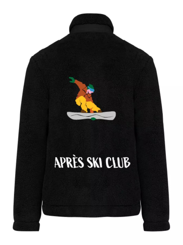 embroidered unisex teddy jacket apres ski club