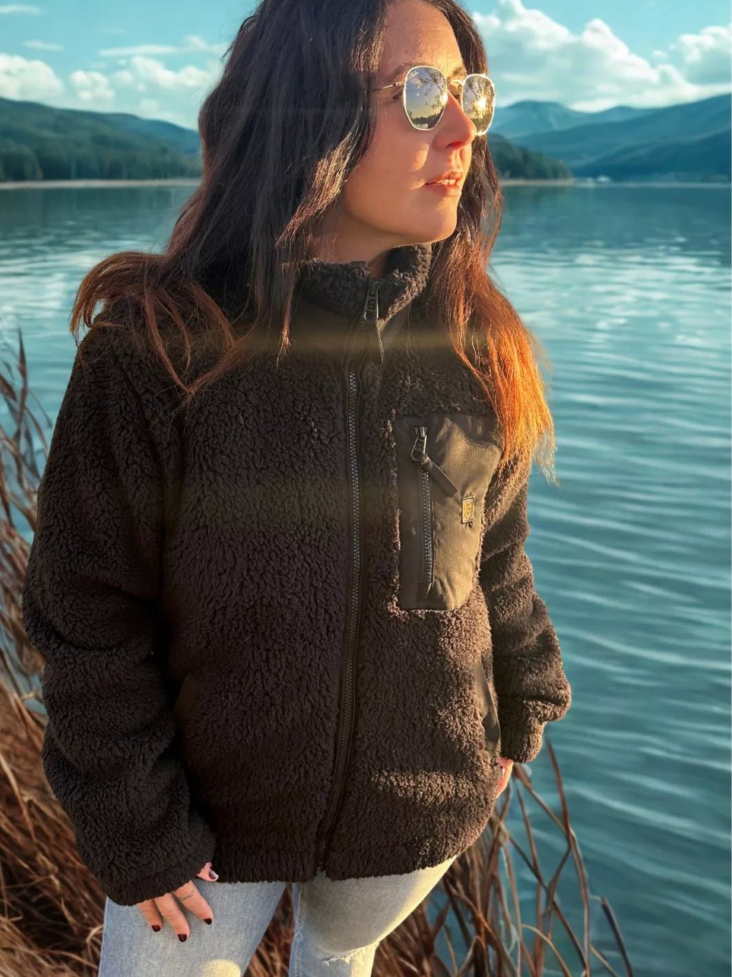 embroidered unisex teddy jacket apres ski club