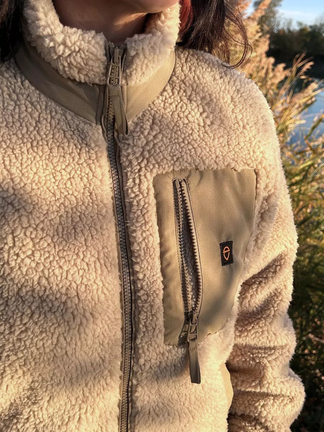 beige embroidered unisex jacket apres ski club