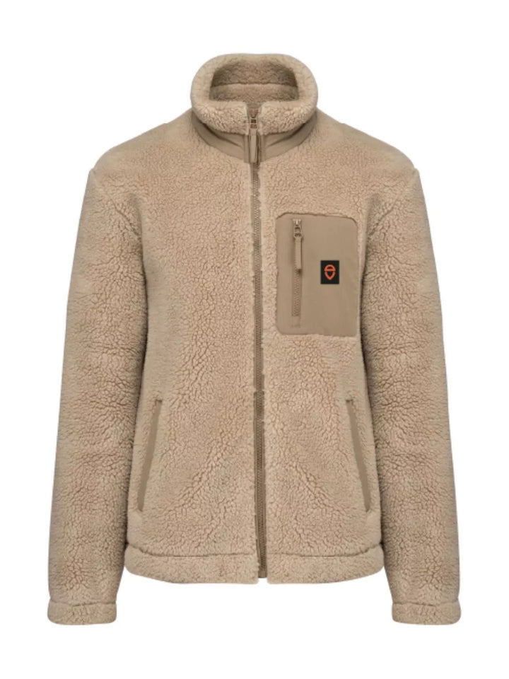 beige embroidered unisex jacket apres ski club