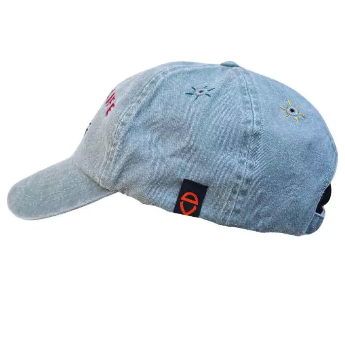 embroidered baseball cap van life jade green