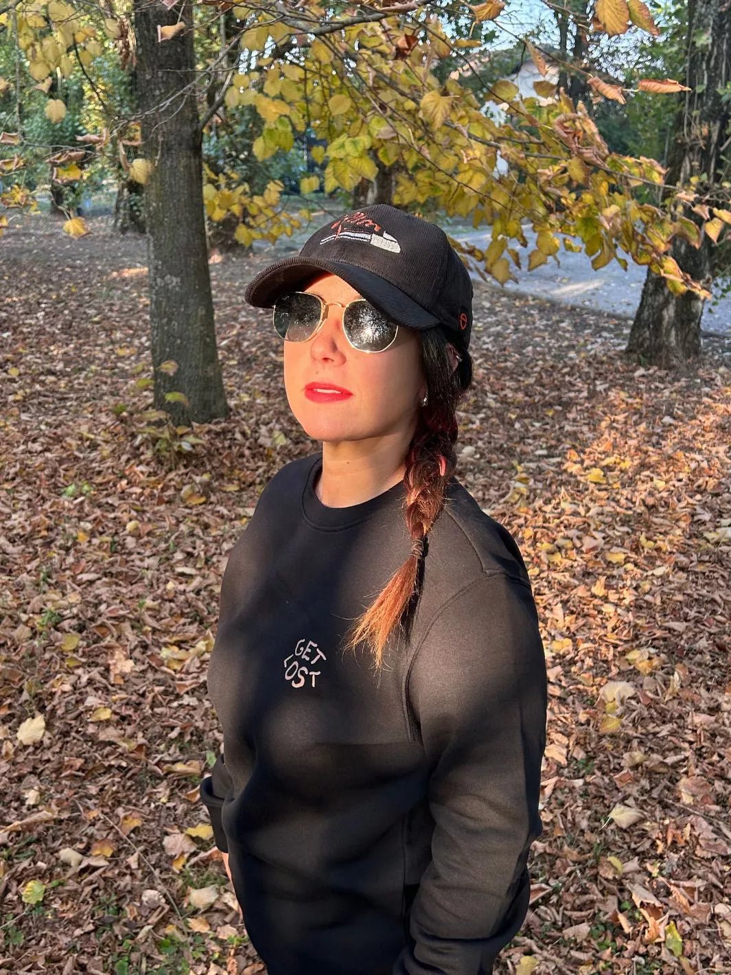'Get Lost' hoodie featuring a hand-drawn design